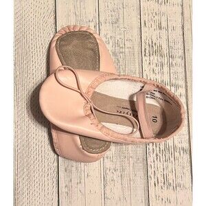 Little girls ballerina‎ slippers size 10 pink ballet, dance freestyle danskin